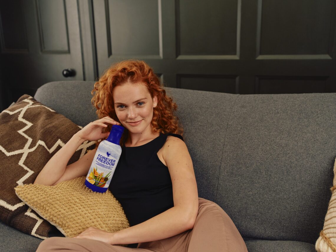 Forever Freedom Aloe-Vera-Getränk als Teil bewusster Alltagsrituale für einen modernen Lebensstil.